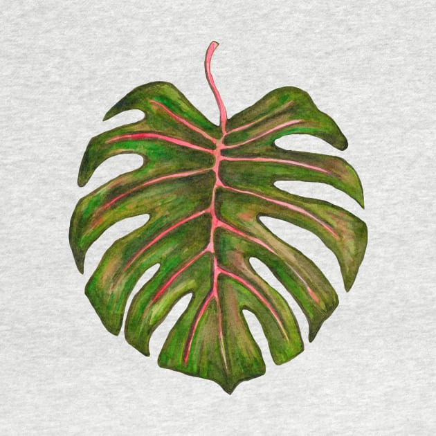 Big monstera leaf by deadblackpony